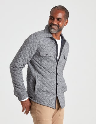 Faherty Men's Epic Quilted Fleece CPO