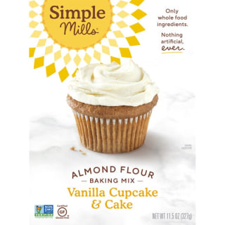 Simple Mills Almond Flour Mix, Vanilla Cupcake & Cake, 11.5 oz (PACKAGING MAY VARY)
