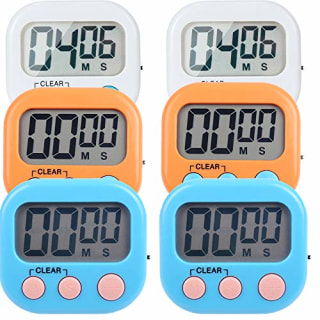 LinkDm Small Digital Kitchen Timer 6 Pack