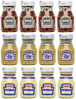 Heinz Glass Condiment Miniatures