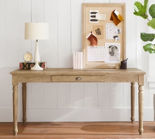 Printer&#039;s 64-Inch Writing Desk with Drawer