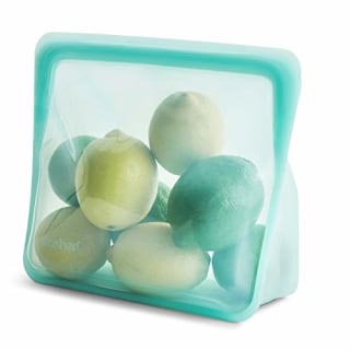 Stasher 100% Silicone Food Grade Reusable Storage Bag, Aqua (Stand-Up) | Plastic Free Lunch Bag | Cook, Store, Sous Vide, or Freeze | Leakproof, Dishwasher-Safe, Eco-friendly, Non-Toxic | 56 Oz
