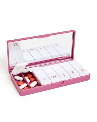 Mauve Port and Polish Pill Box at Neiman Marcus. New and notable launches this week.