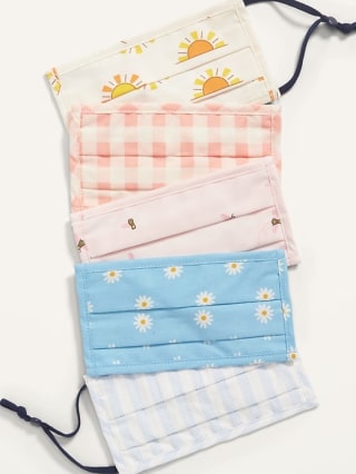 Old Navy Triple-Layer Cloth Pleated Face Masks for Kids