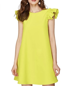 Romwe Ruffle Sleeve Dress