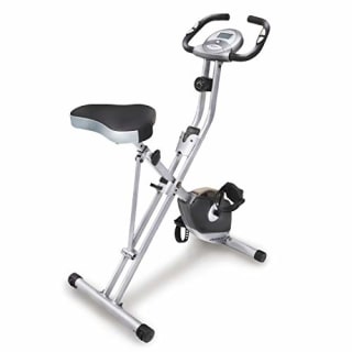 Exerpeutic Folding Magnetic Upright Exercise Bike with Pulse, 31.0' L x 19.0' W x 46.0' H (1200)