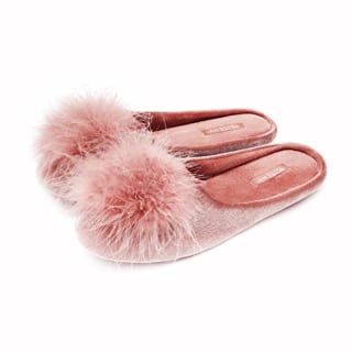 Women&#039;s Cozy Velvet Memory Foam House Slipper