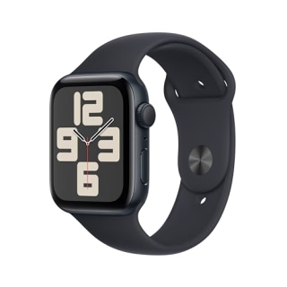 Apple Watch SE (2nd Gen) [GPS 44mm] Smartwatch with Midnight Aluminum Case with Midnight Sport Band S/M. Fitness &amp; Sleep Tracker, Crash Detection, Heart Rate Monitor