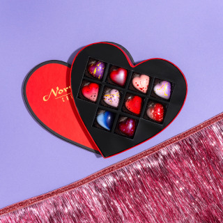 Norman Love Confections 10 Piece Heart Gift Box