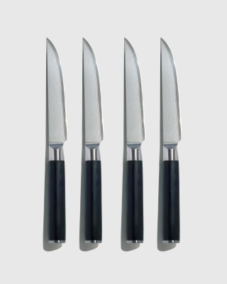 Essential Japanese Damascus Steel Steak Knife Set