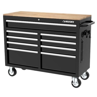 Husky Tool Storage 46 in. W x 51 in. Mobile Workbench Cabinet 
