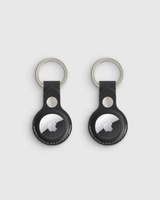 Quince Nappa Leather AirTag Key Ring 2-pack
