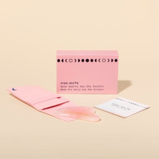 Pink Moon Rose Quartz Gua Sha Facial Toolkit