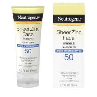 Neutrogena Sheer Dry-Touch Mineral Face Sunscreen SPF 50