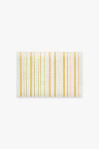 Harbor Stripe Yellow Bath Mat