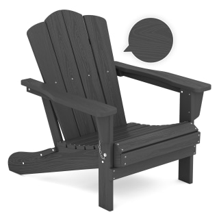 Jearey All-Weather Patio Folding Adirondack Chair