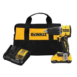 Dewalt Atomic 20-Volt Lithium Ion Cordless Hammer Drill with Battery, Charger and Bag