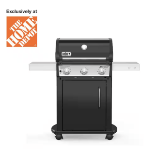 Weber Spirit E-3-Burner Liquid Propane Gas Grill in Black