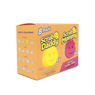 Scrub Daddy 4 Scrub Daddy Sponges & 4 Scrub Mommy Kitchen Sponges