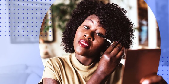 Amazon Prime Day beauty deals 2021: Best sales on makeup, hair care, skin care, curling irons, Grande Cosmetics lash serum, Foreo face brushes. Sephora sale. Ulta sale. Charlotte Tilbury sale.Woman applying mascara at home.