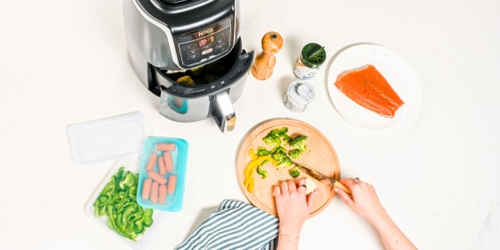 Overhead shot of an Air fryer