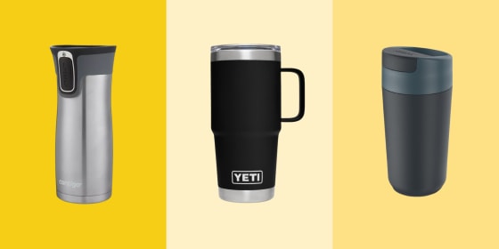 Travel coffee mugs and water bottles are often made with stainless steel to keep your beverages hot and cold for hours.