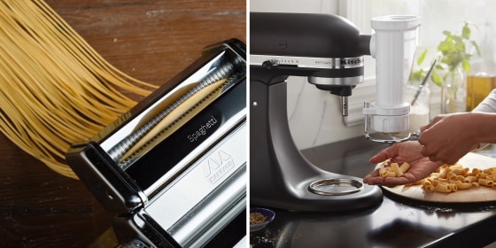 You can use a pasta maker to prepare homemade linguine, pappardelle, ravioli and much more.