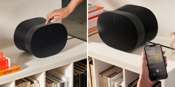 The Sonos can be paired with other Sonos products including the Sonos soundbars and portable speakers.