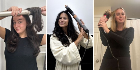 You can use a blow dryer brush to style damp hair or to refresh dry hair, according to experts.