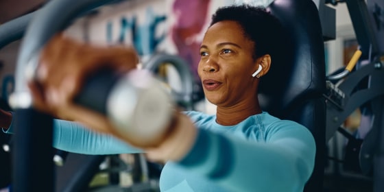 Workout headphones typically have a secure fit that keeps them securely on your ears during high intensity activity.
