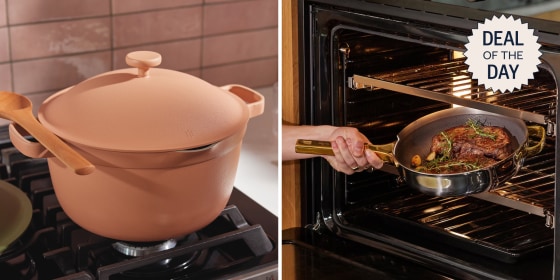 The non-toxic, do-it-all cookware is known for its versatility, since you can use it to  saute, fry, bake and more.