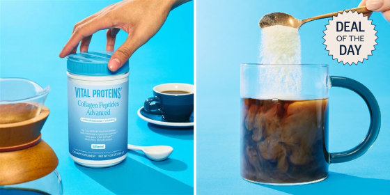 The 20-ounce container has more than 25 servings and comes with a small scooper.