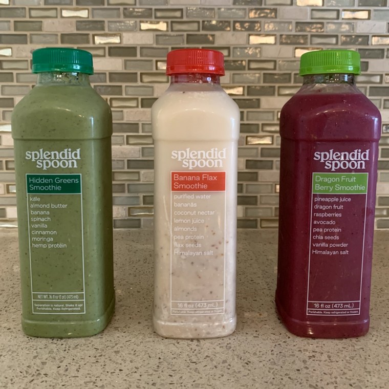 The service's smoothies, which have a blend of vegetables, fruits and antioxidants, come in handy when I don't have time to meal prep.