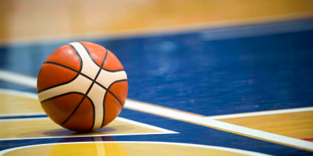 Close-Up Of Ball On Sports Court