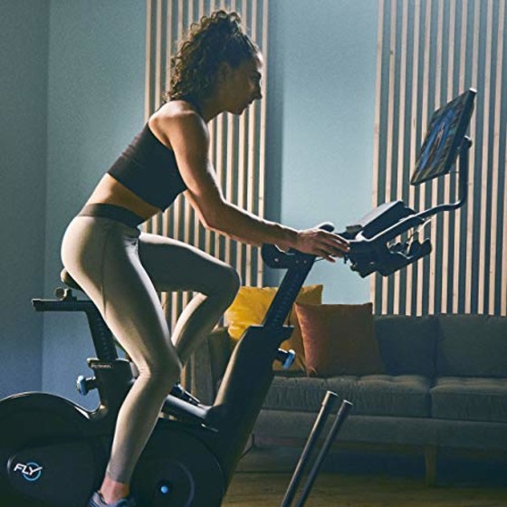 Flywheel Home Bike With Built-In Tablet Plus Free Two-Month Fly On Demand Subscription (To Stream Thousands of Studio Workouts)
