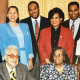 The Flateau family, descendants of Gabriel Coakley. Sitting L to R: parents Sidney, Sr. and Jeanne Marie. Standing L to R: Anne, Sidney, Jr., Alice, John, Adele, Richard, Andrea.
